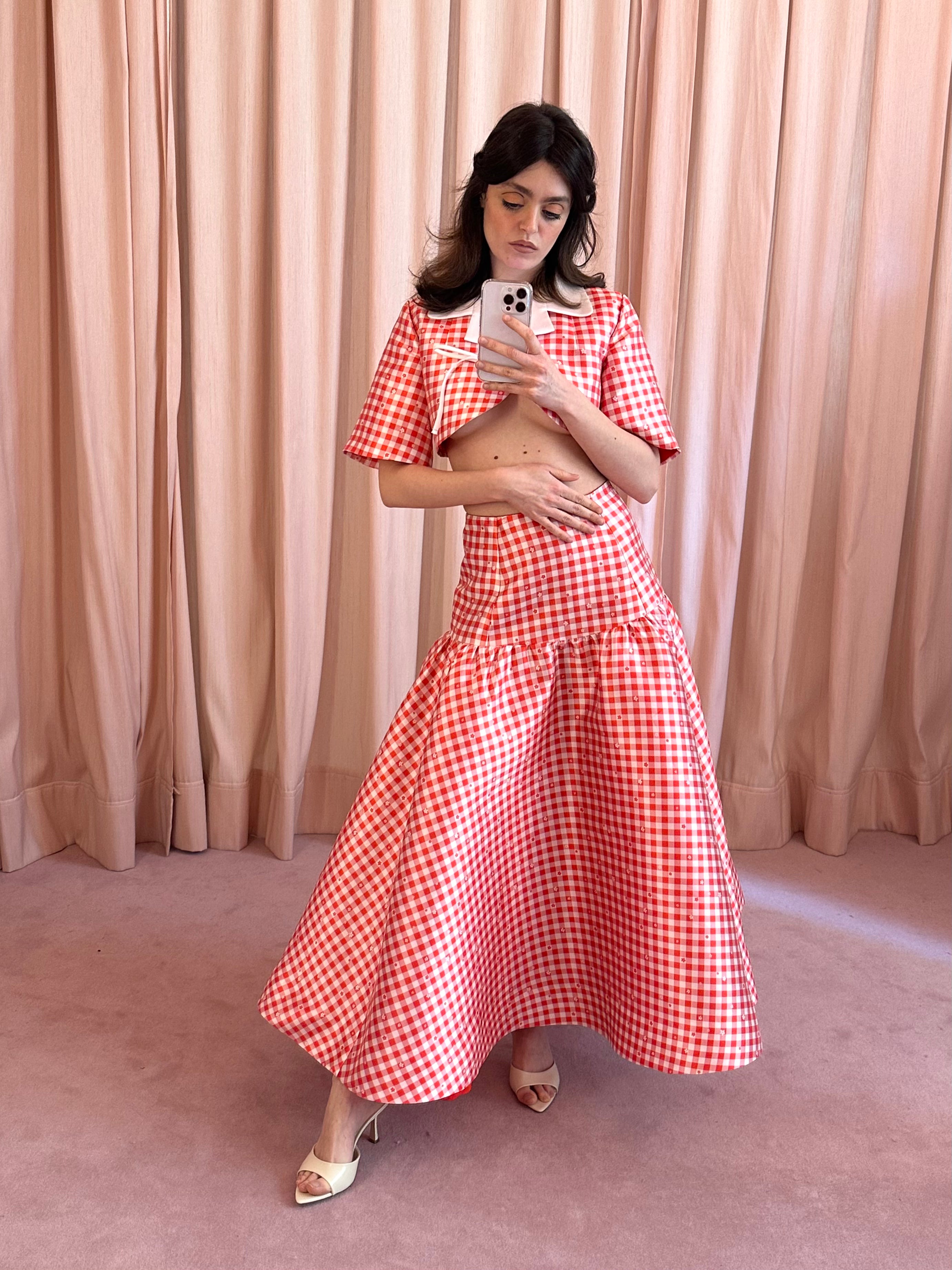 Falda Vistillas Roja